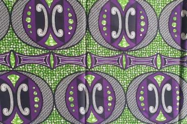 Preview: PURPLE UFO Waxprint Stoff